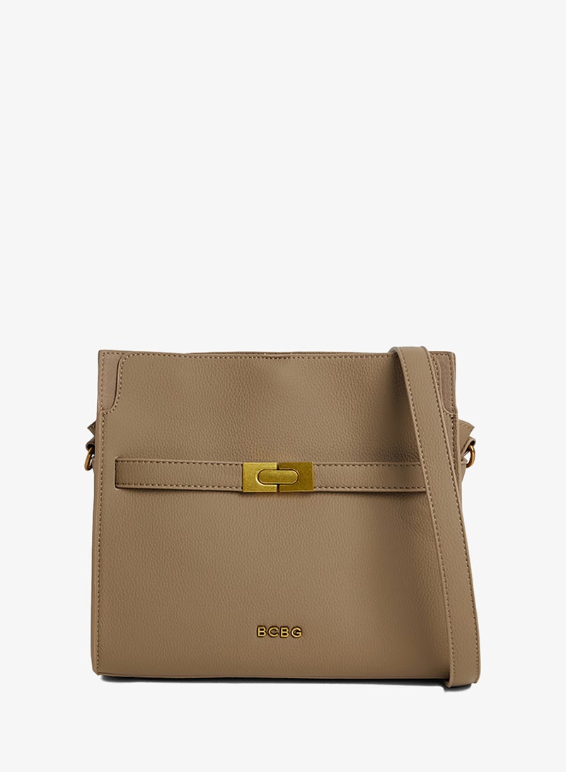 BCBG Logo Detail Satchel Bag - Image 1